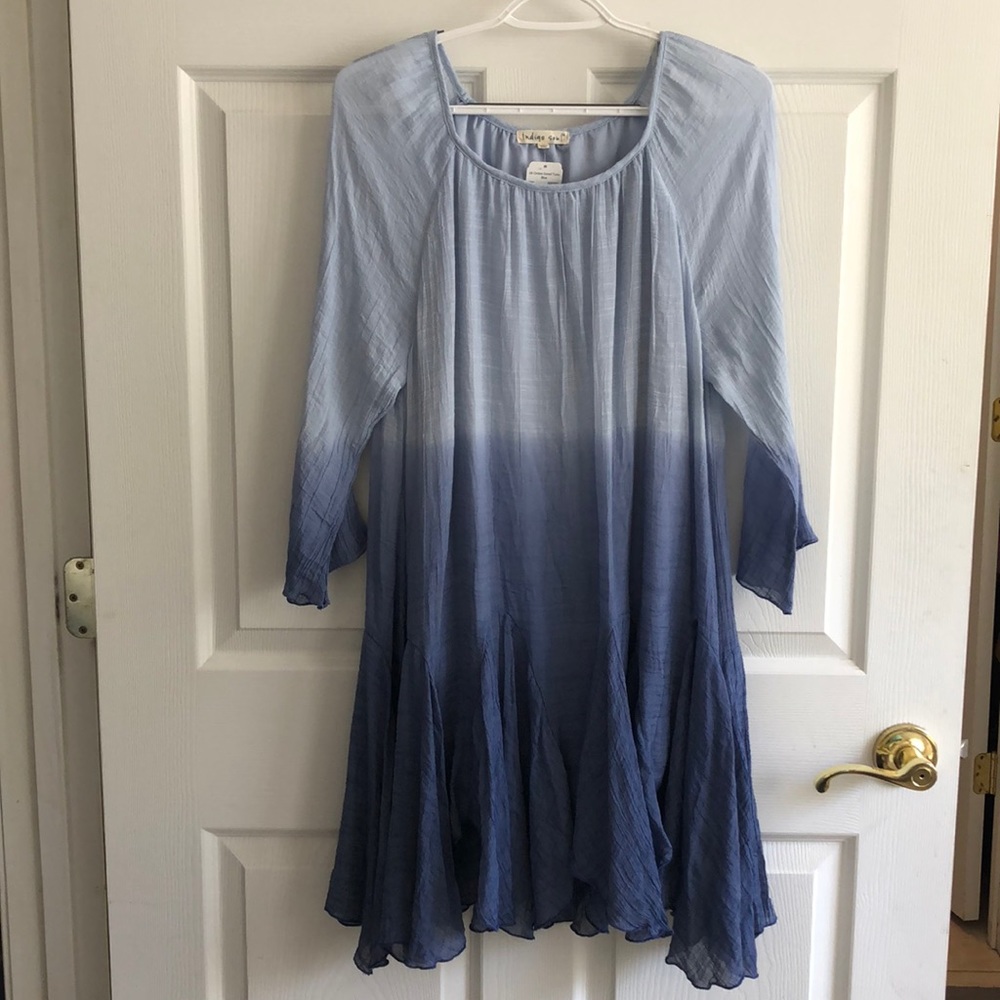 Indigo soul ombré dress